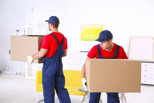 Student storage in Dartmouthpark with packed boxes and organized belongings