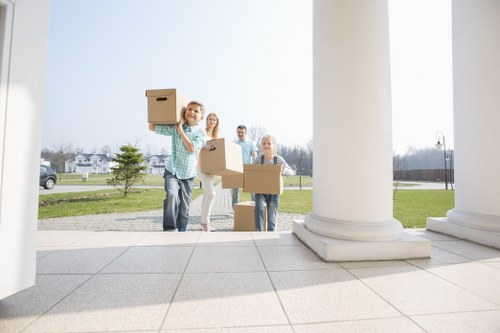 Removal van prepared for a local move in Dartmouthpark