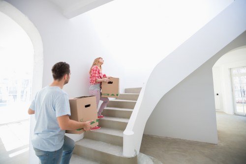 Checklist and boxes prepared for a Dartmouthpark small move
