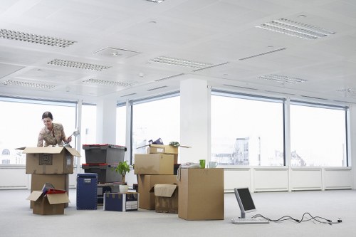Packed household items ready for secure storage